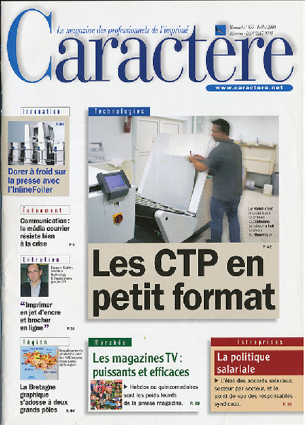 Image 1. Revue Caractère – juillet 2009 – Une de couverture