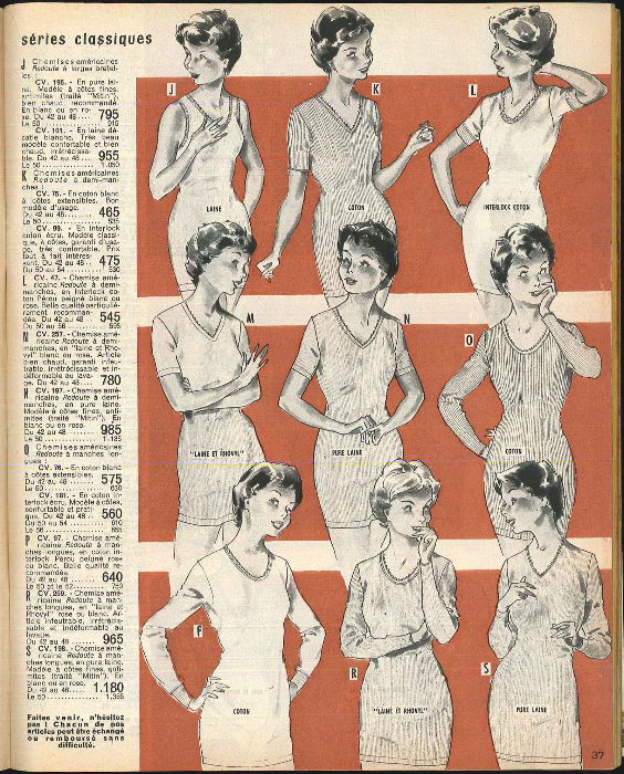 La Redoute - Page femmes dessinée par Lucien Vray