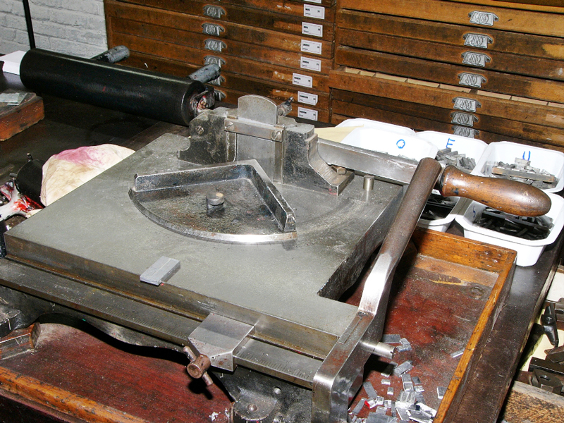 Le coupoir du typographe - Atelier typographique du Centre d’Histoire Sociale de Haute-Normandie