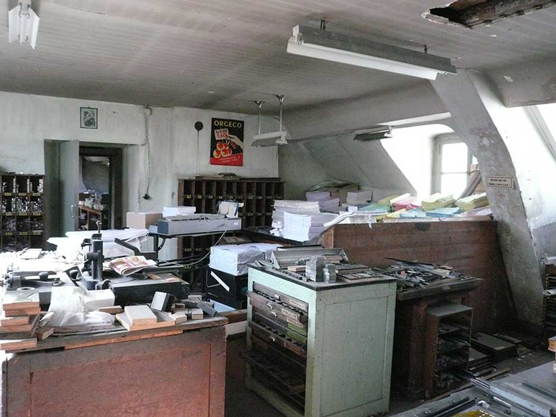 Imprimerie La Laborieuse Orléans - L'atelier typographique